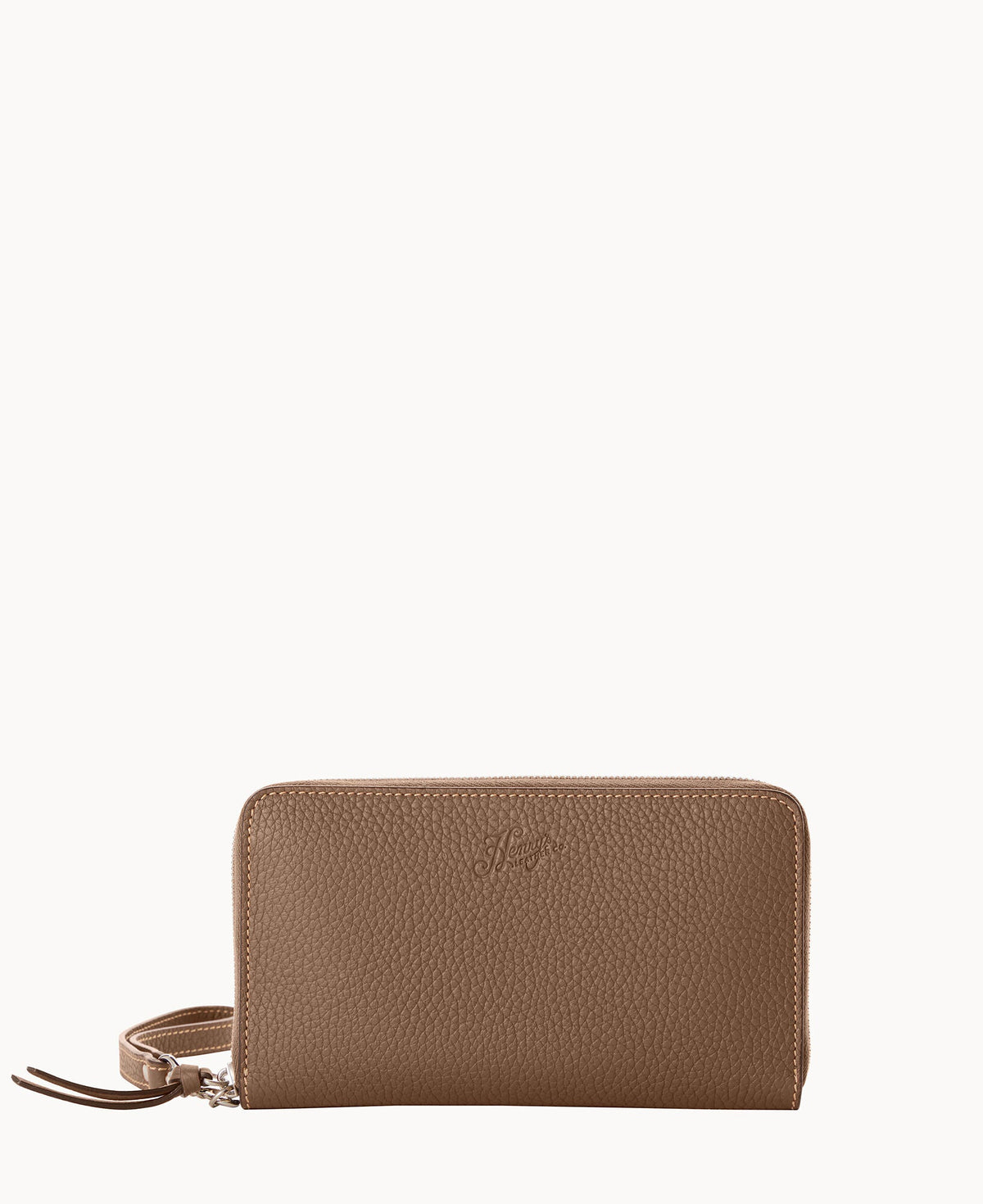 Henrys Large Zip Around Wristlet - Dark Taupe