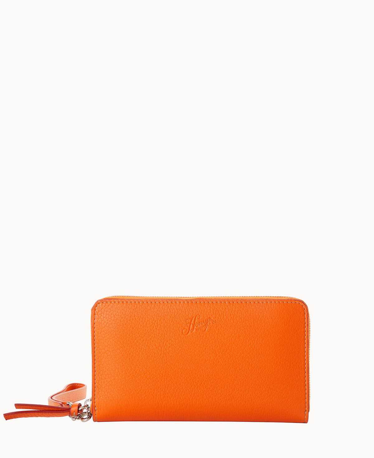Henrys Large Zip Around Wristlet - Orange