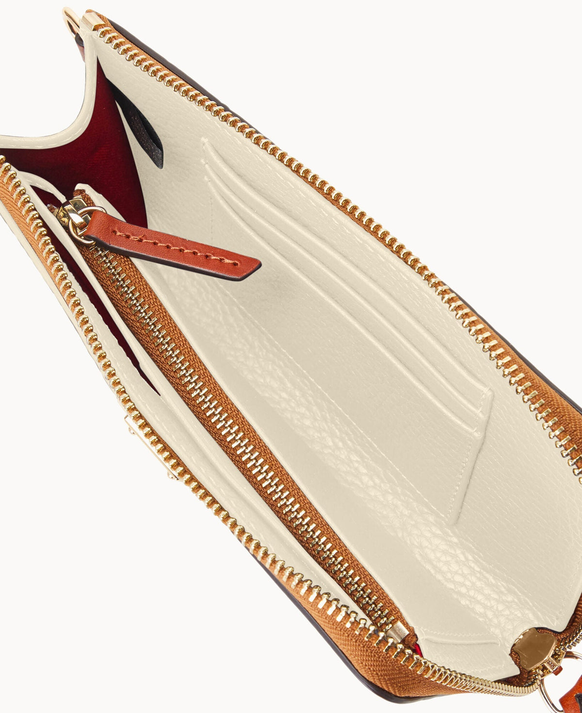 Pebble Grain Folded Zip Wristlet - Image 12