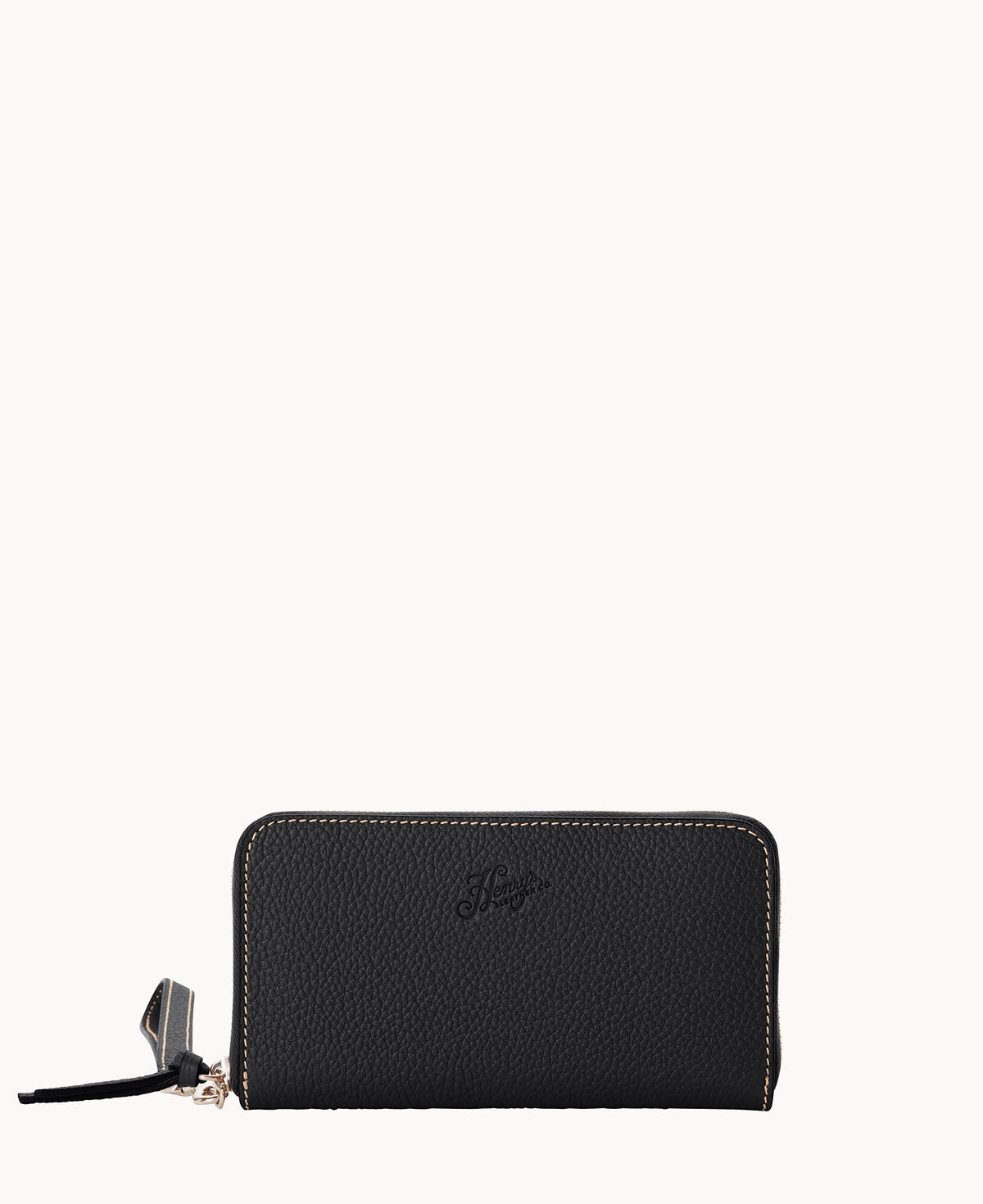Henrys Medium Zip Around Wristlet - Black