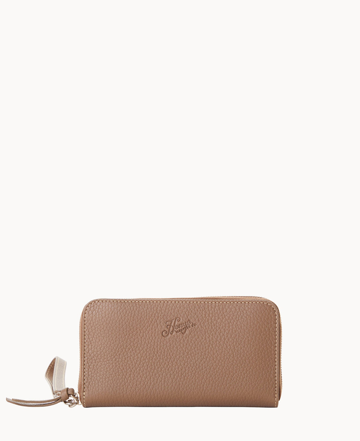 Henrys Medium Zip Around Wristlet - Taupe