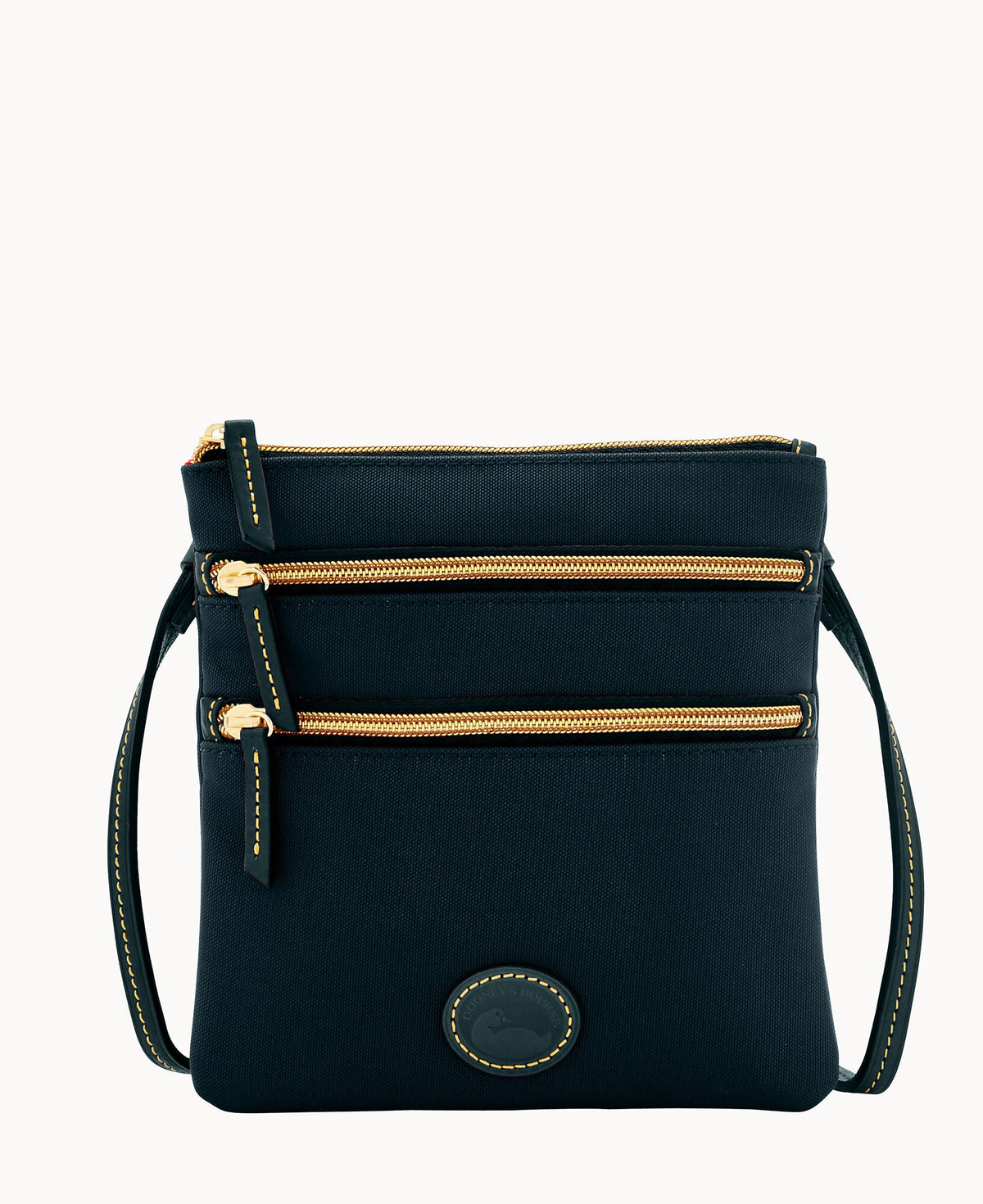 Nylon North South Triple Zip - Black Black