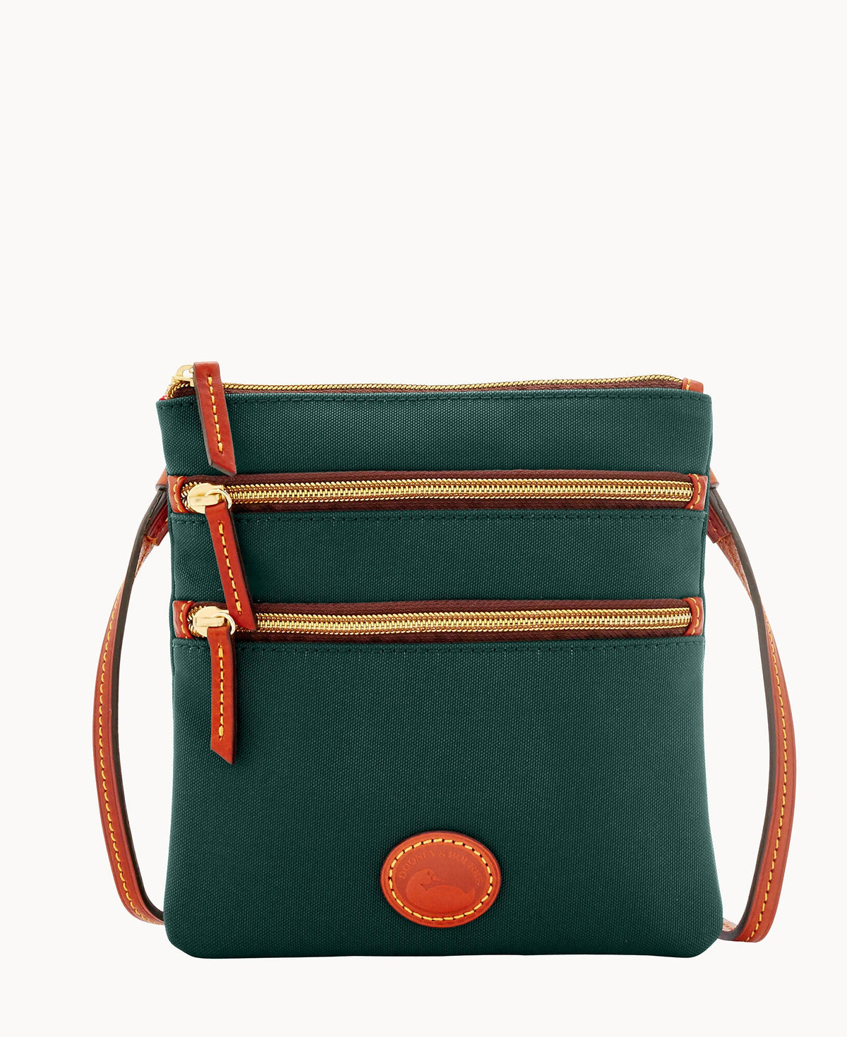 Nylon North South Triple Zip - Ivy
