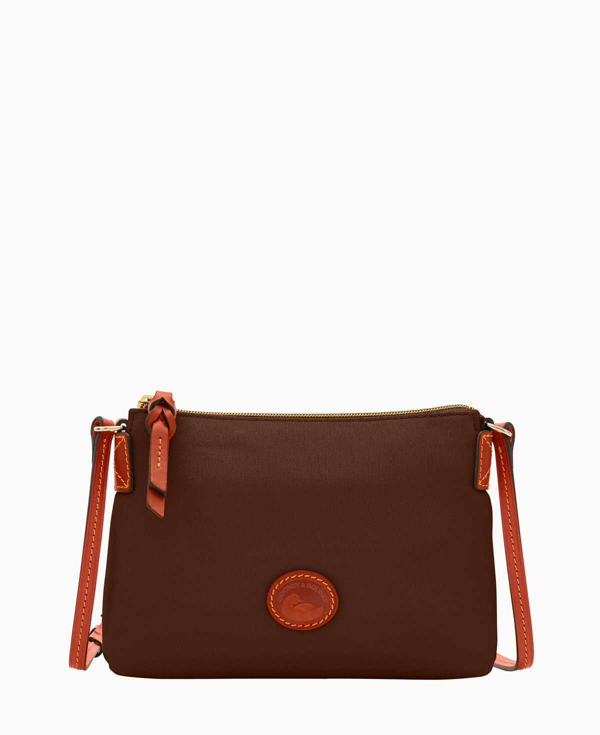 Nylon Crossbody Pouchette - Brown Tmoro