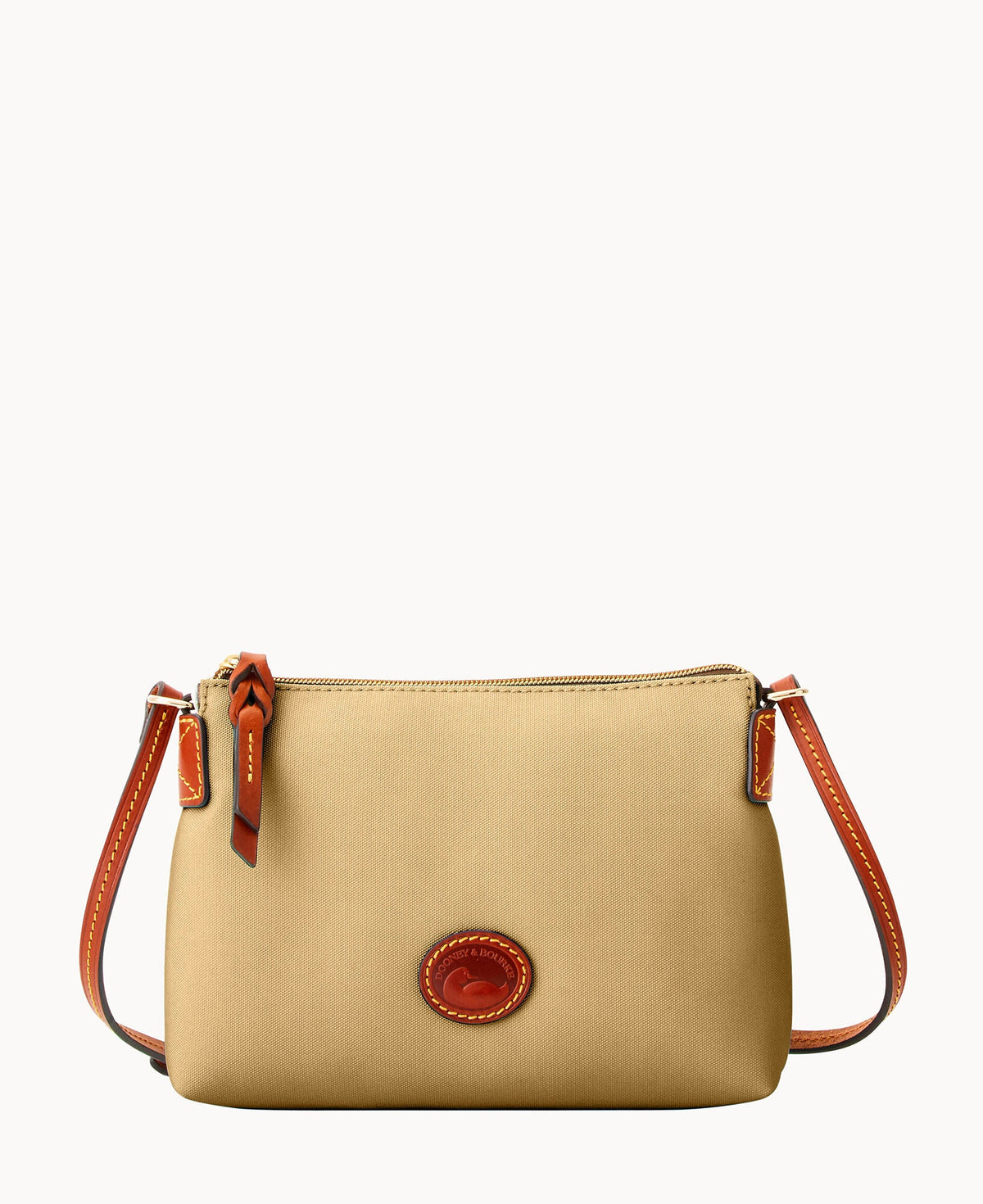 Nylon Crossbody Pouchette - Khaki