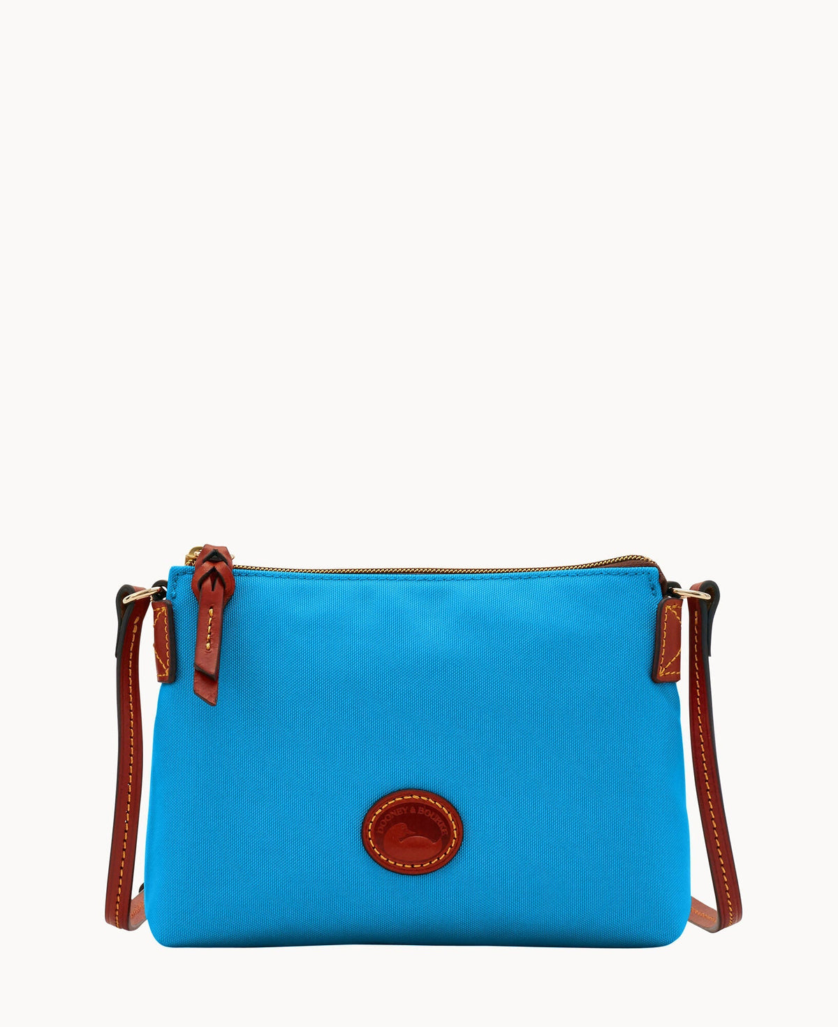 Nylon Crossbody Pouchette - Turquoise
