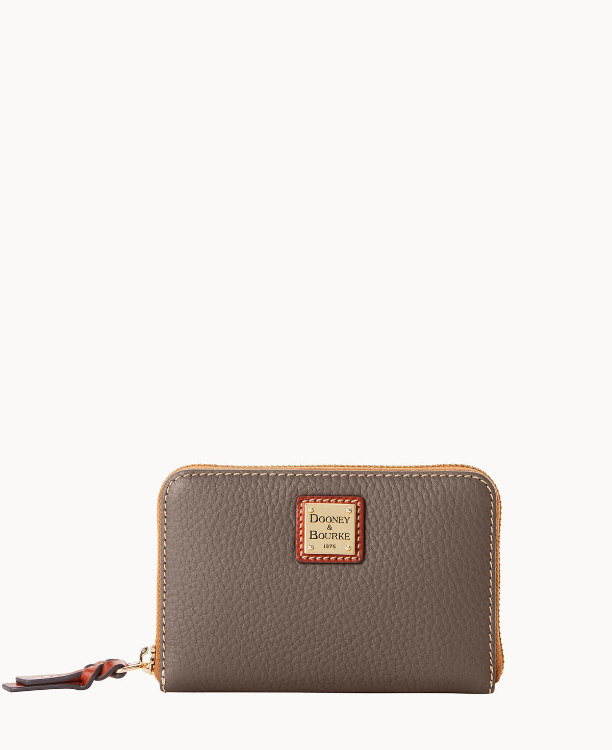Pebble Grain Medium Zip Around Wallet - Elephant
