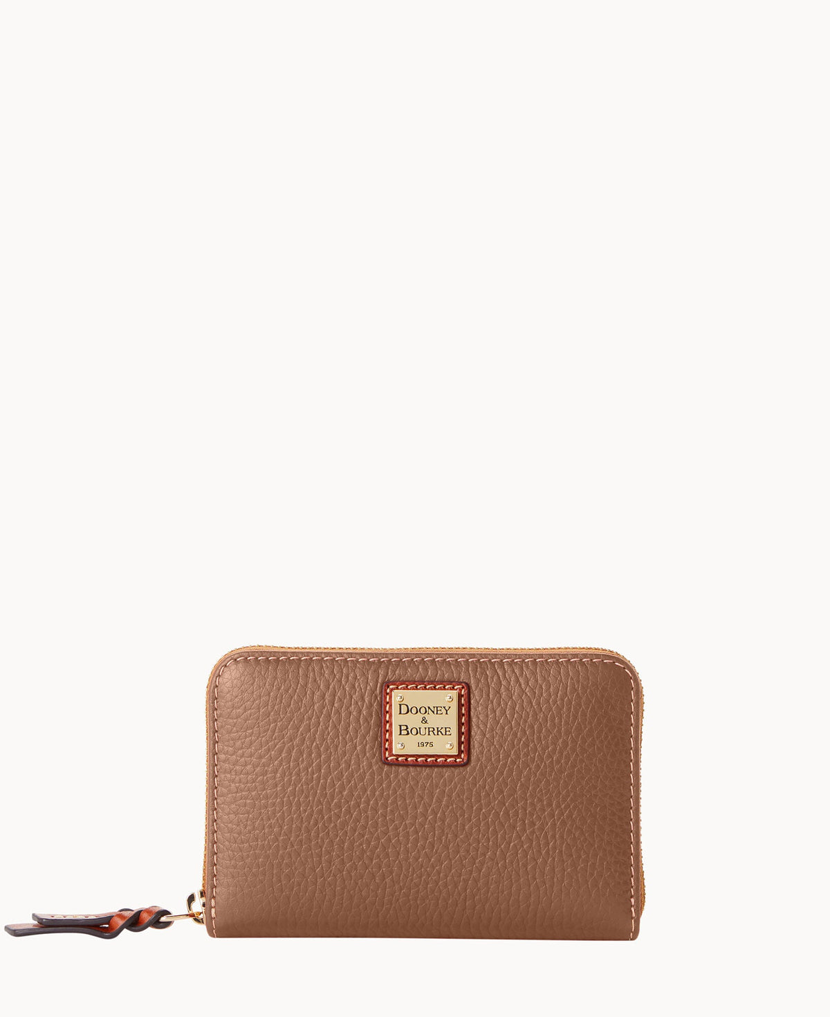 Pebble Grain Medium Zip Around Wallet - Sand