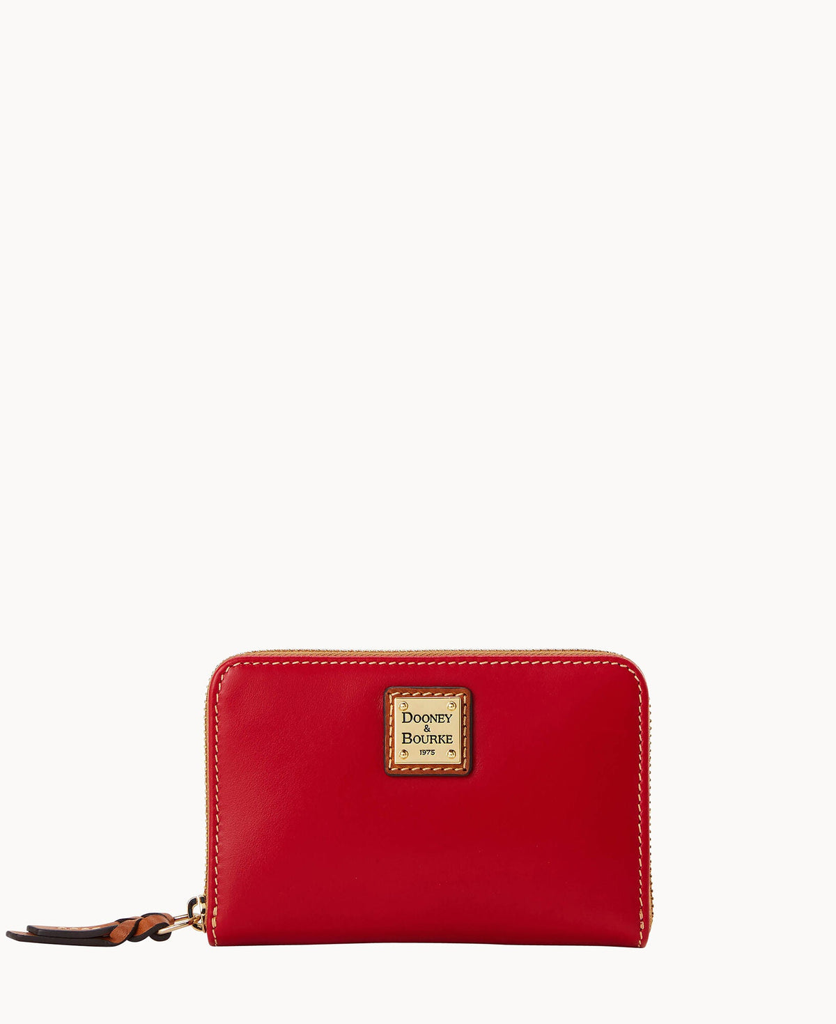Wexford Leather Medium Zip Around Wallet - Red
