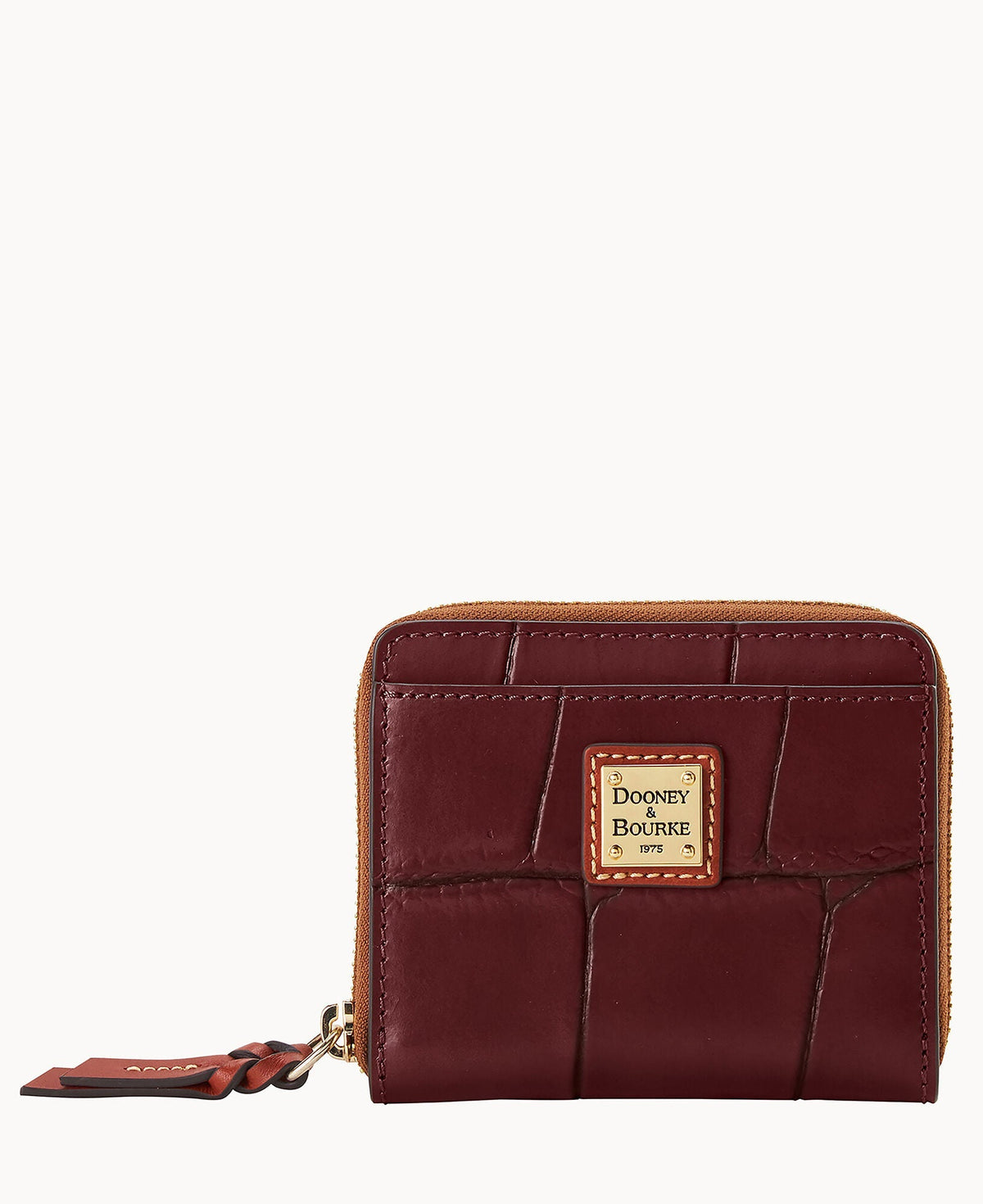 Denison Small Zip Around Wallet - Bordeaux
