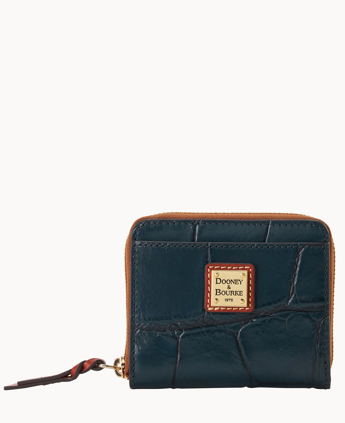 Denison Small Zip Around Wallet - Deep Teal