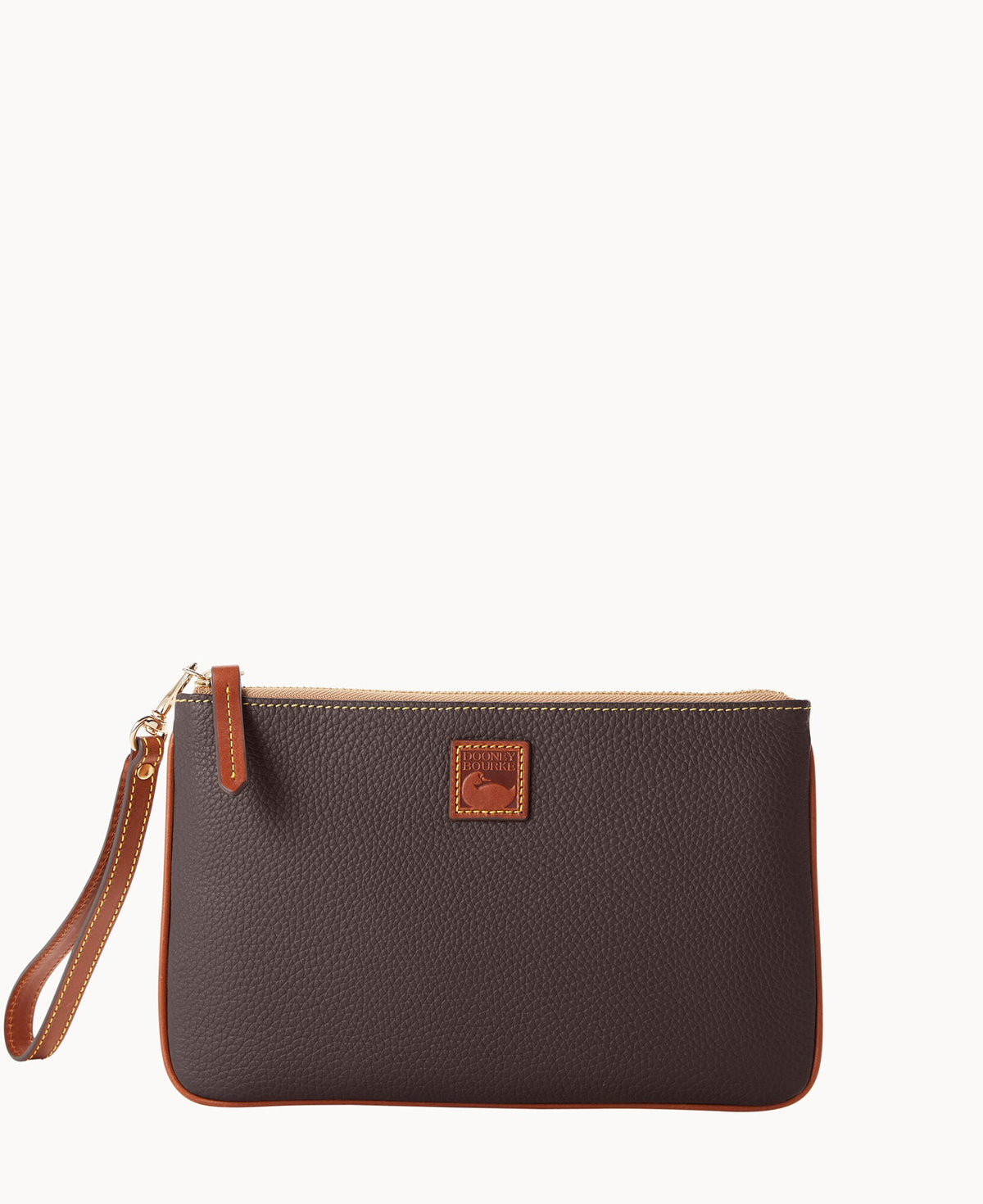 Pebble Grain Large Wristlet - Brown Tmoro
