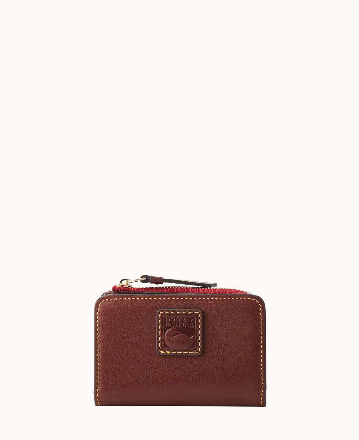 Florentine Zip Credit Card Wallet 12 - Chestnut