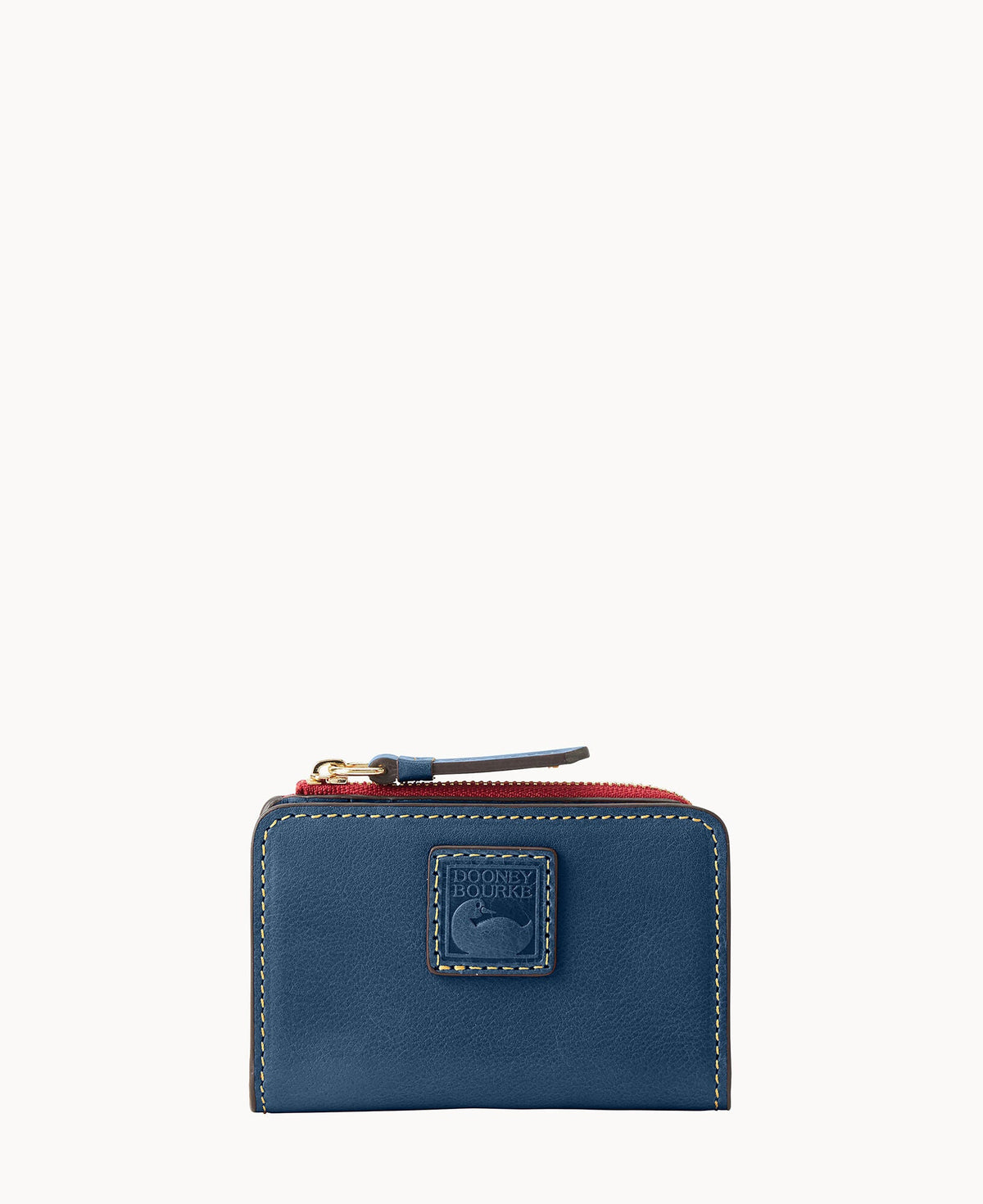 Florentine Zip Credit Card Wallet 12 - Denim