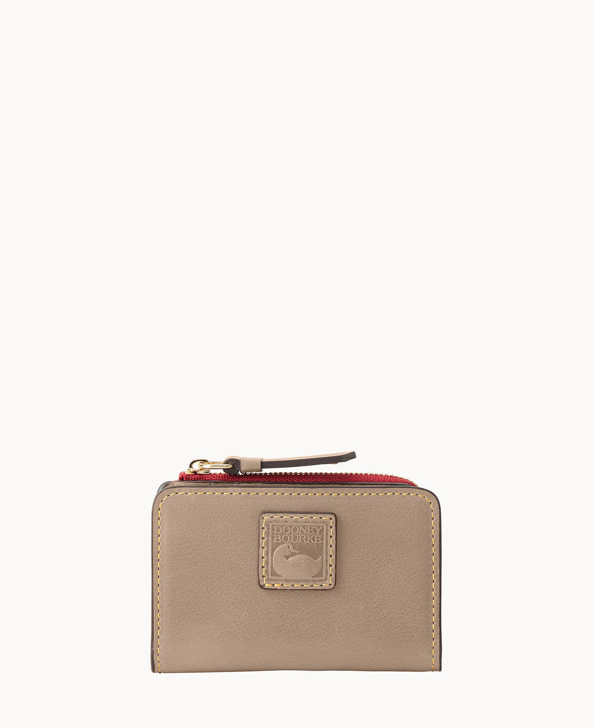 Florentine Zip Credit Card Wallet 12 - Light Taupe