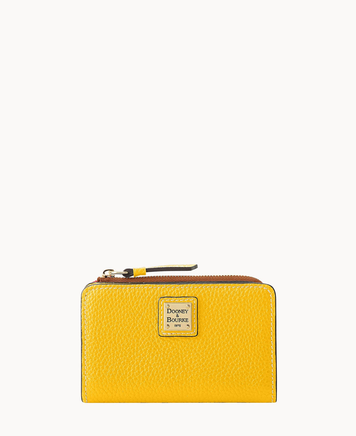 Pebble Grain Zip Credit Card Wallet 14 - Sunflower