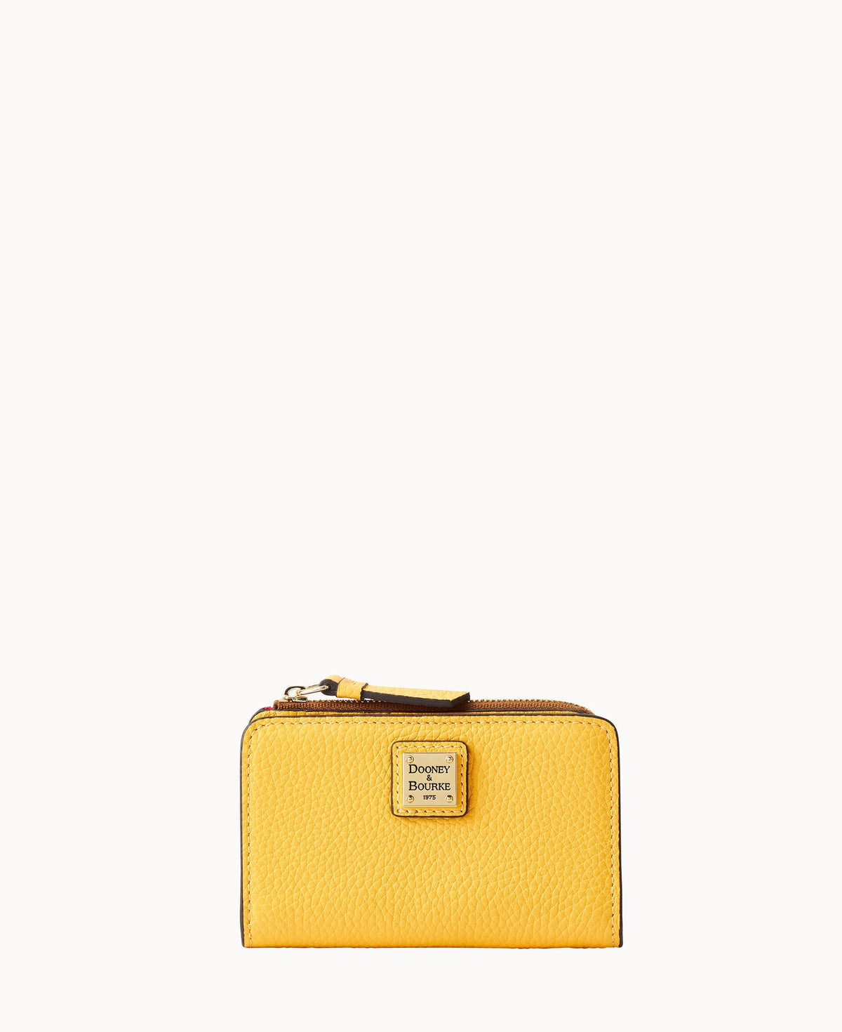 Pebble Grain Zip Credit Card Wallet 14 - Dandelion