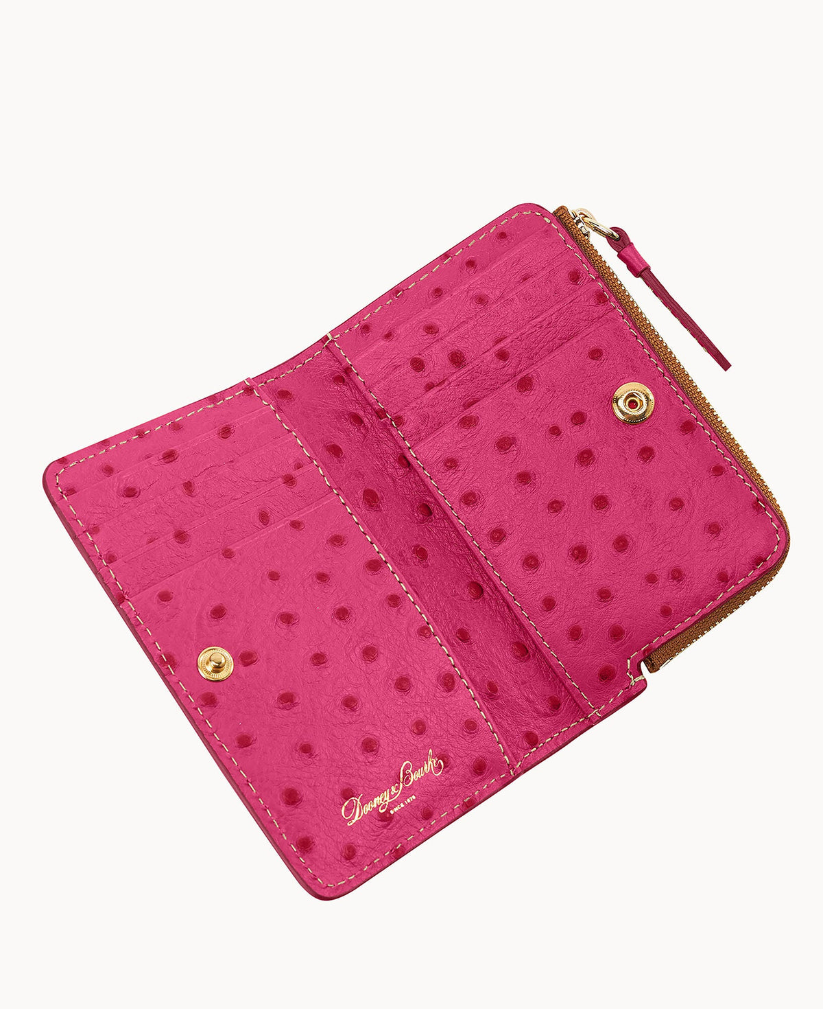 Ostrich Zip Credit Card Wallet 14 - Image 59