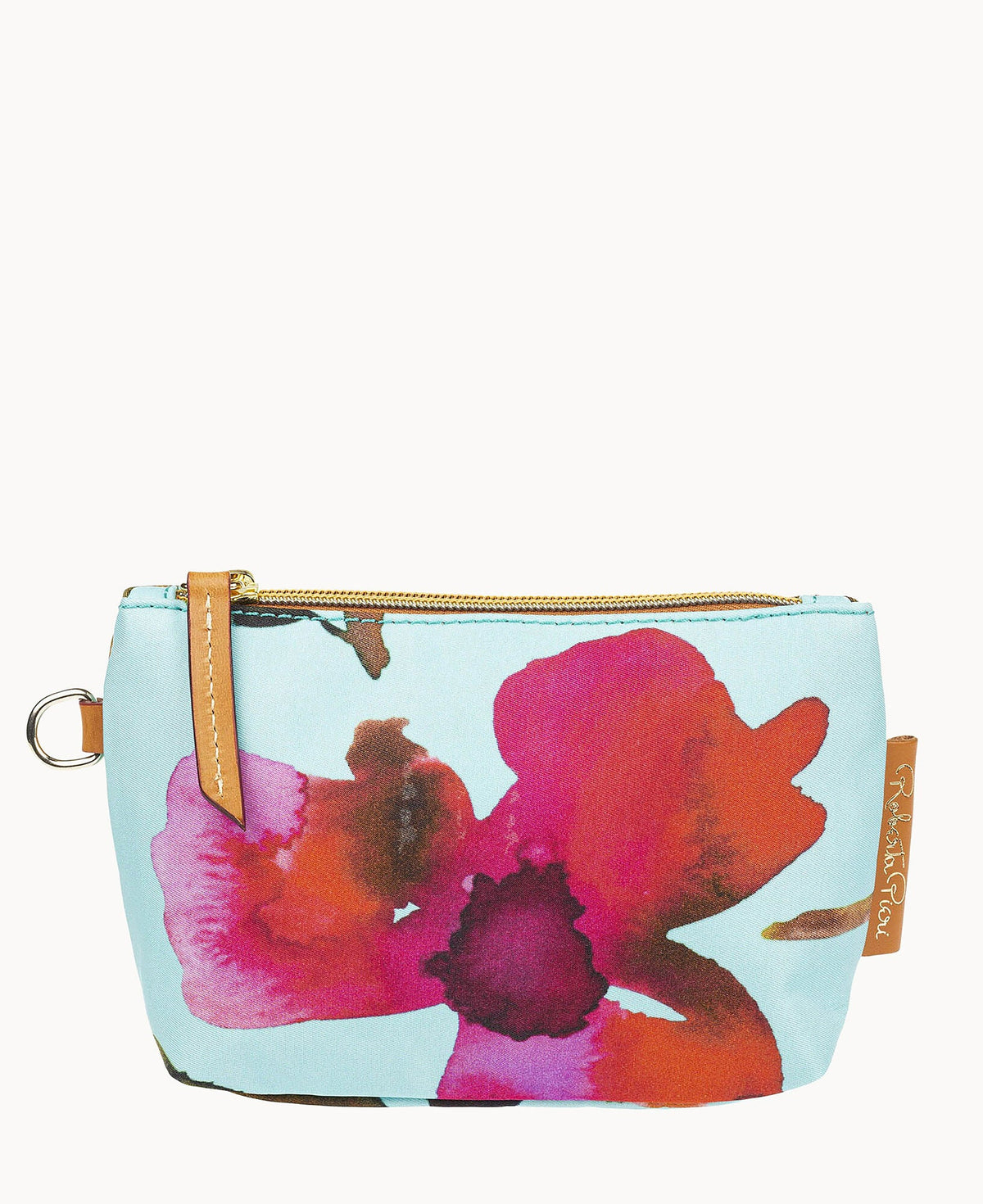 Roberta Pieri Flower Classic Robertina Cosmetic Case - Light Blue