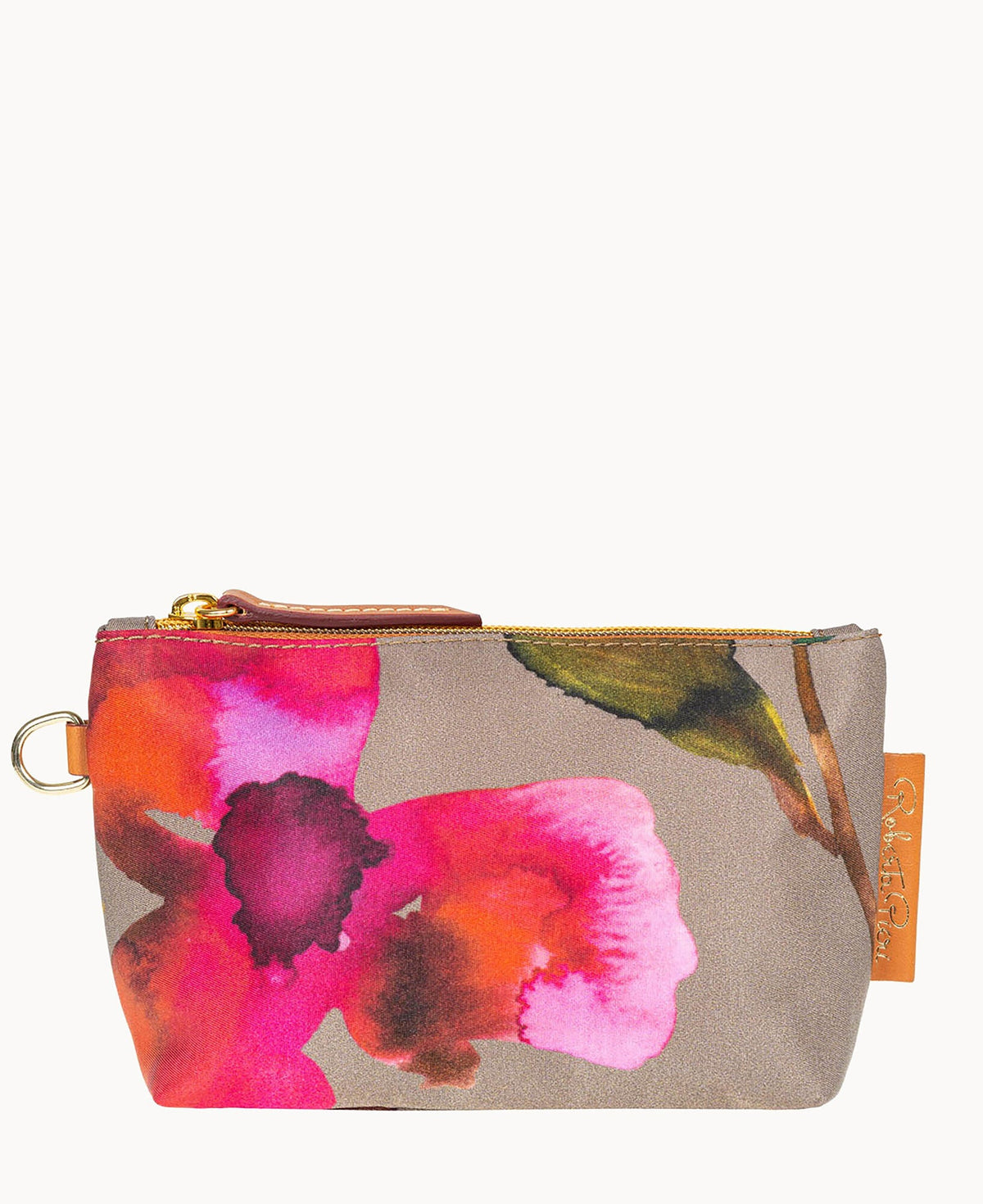 Roberta Pieri Flower Classic Robertina Cosmetic Case - Taupe