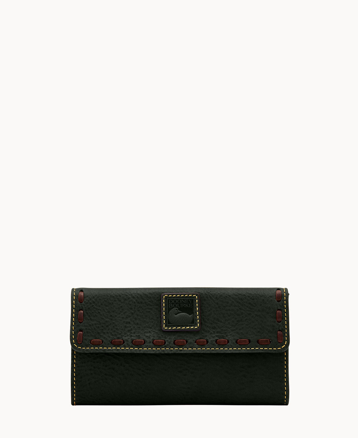 Florentine Continental Clutch - Black Black