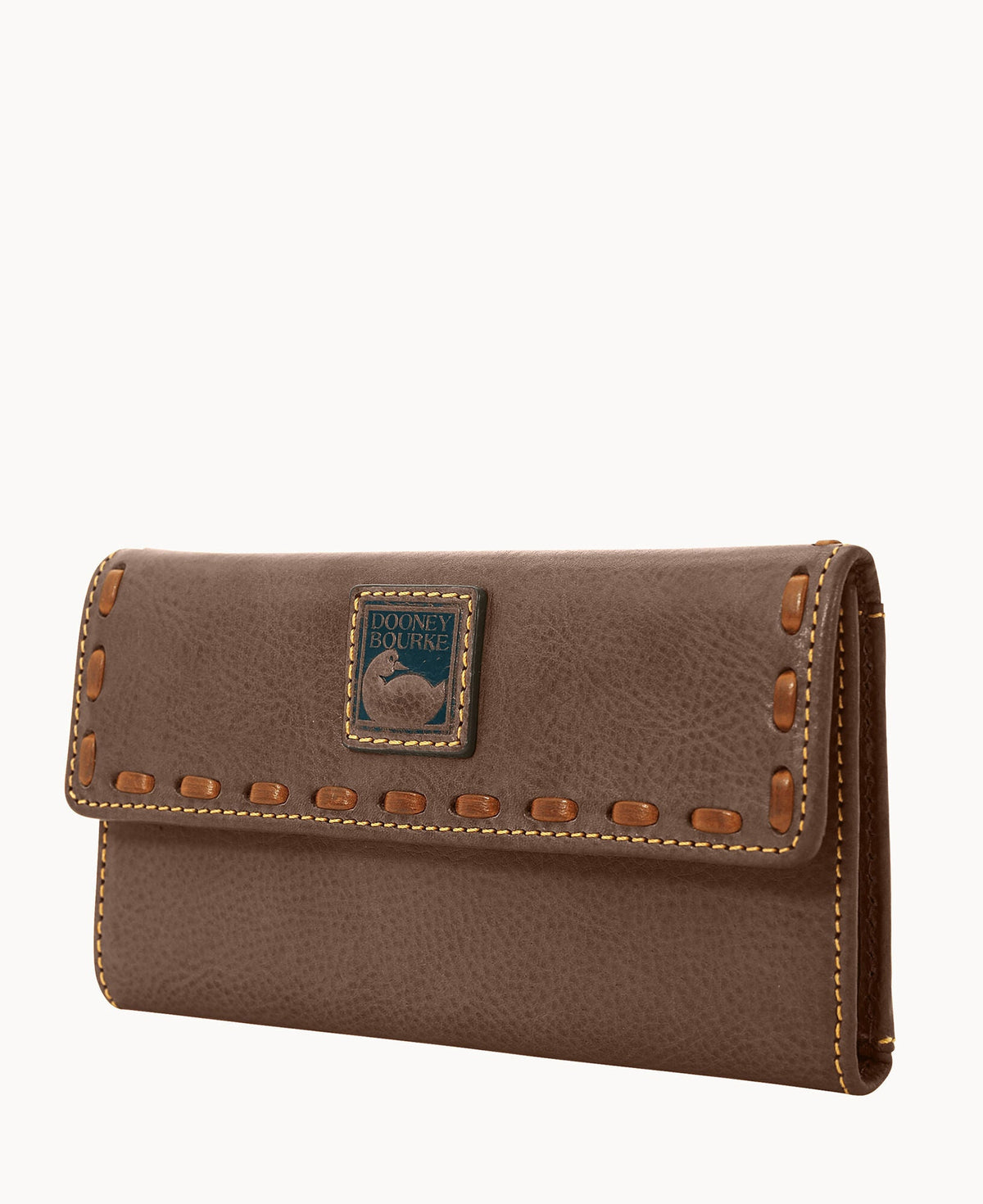 Florentine Continental Clutch - Charcoal