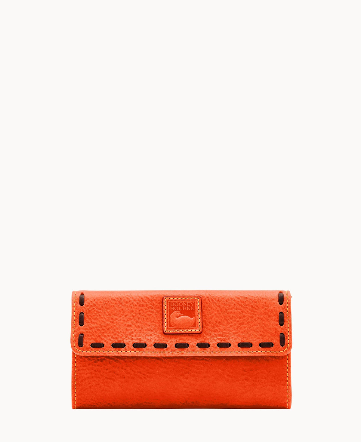 Florentine Continental Clutch - Salmon