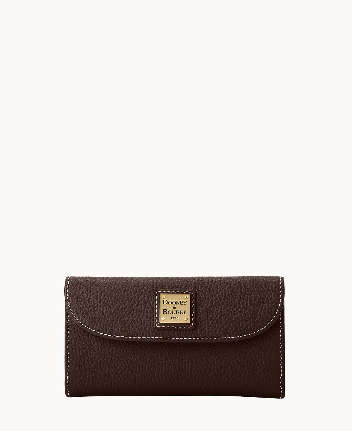 Lucca Leather Continental Clutch - Brown Tmoro