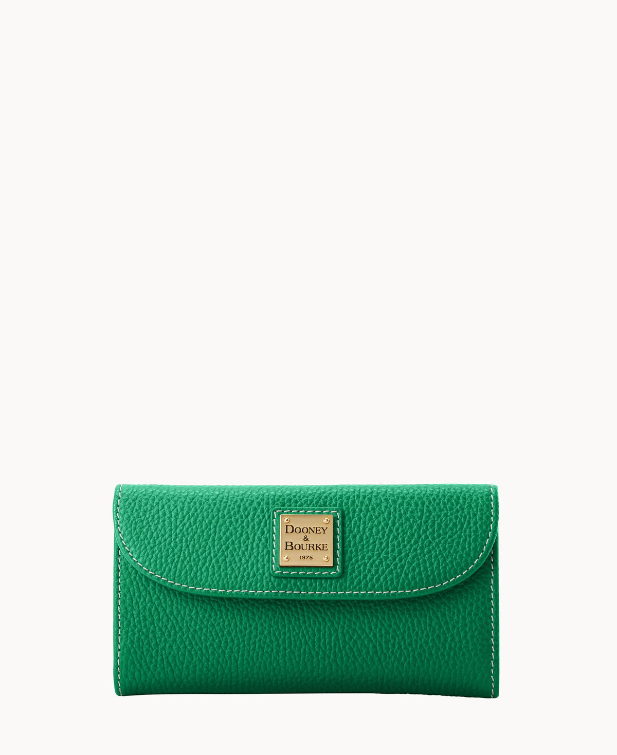 Lucca Leather Continental Clutch - Kelly Green