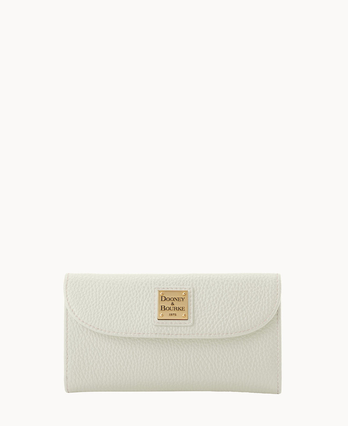 Lucca Leather Continental Clutch - White