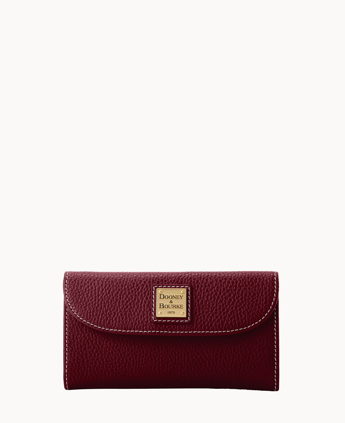 Lucca Leather Continental Clutch - Wine
