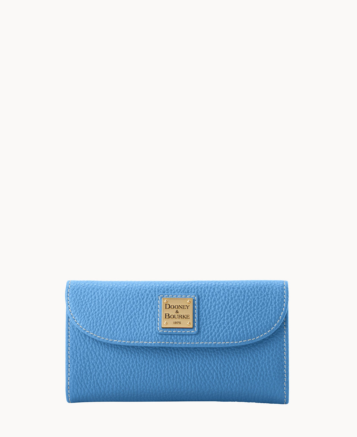 Lucca Leather Continental Clutch - Azure