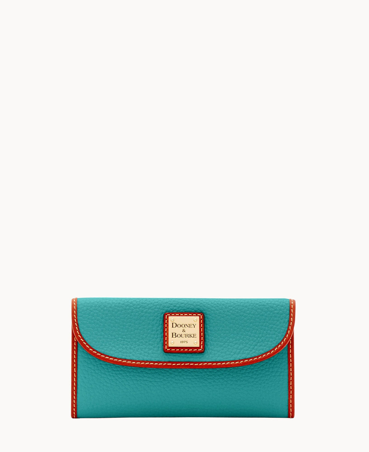 Pebble Grain Continental Clutch - Spearmint
