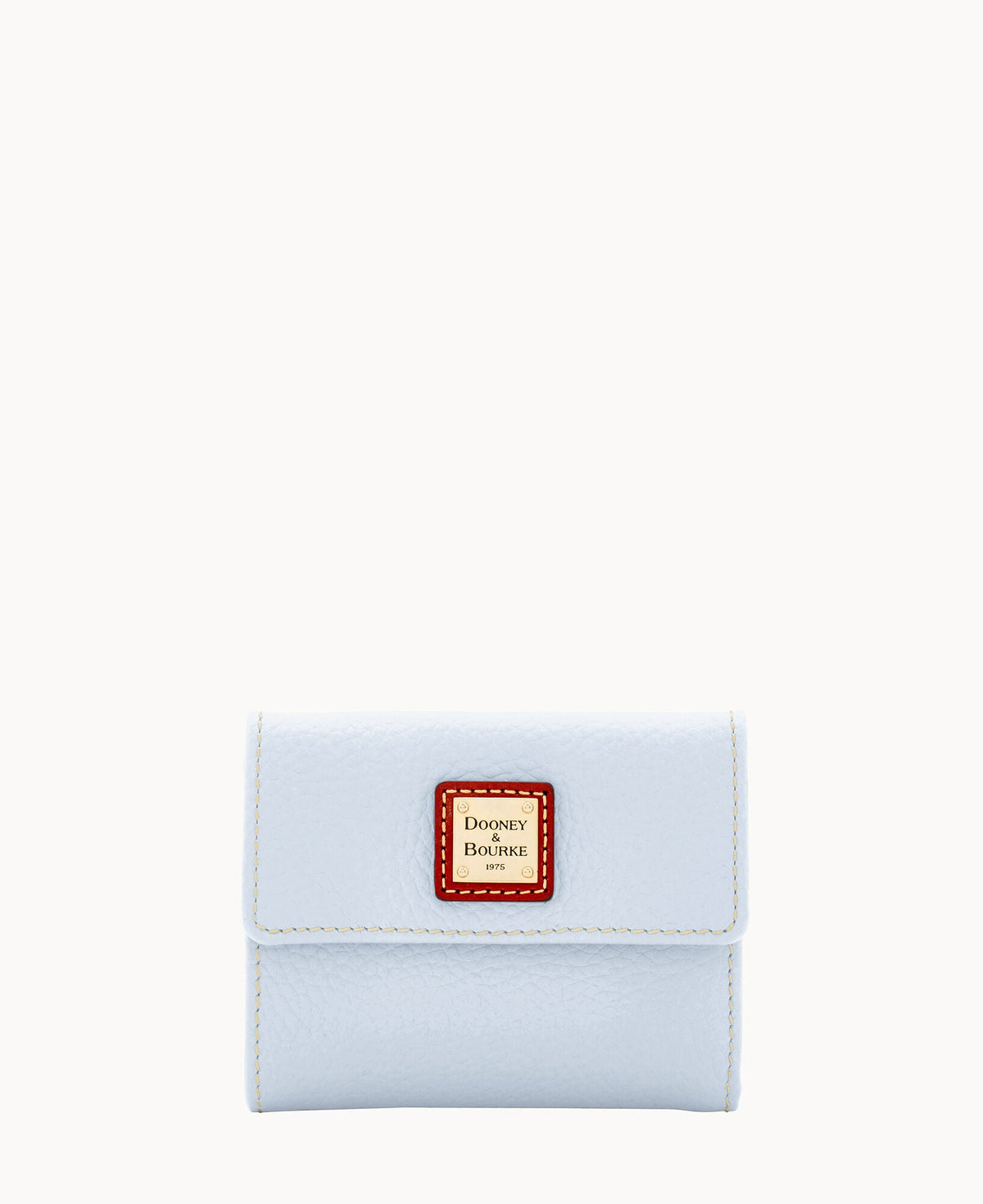 Pebble Grain Small Flap Wallet - Glacier Blue