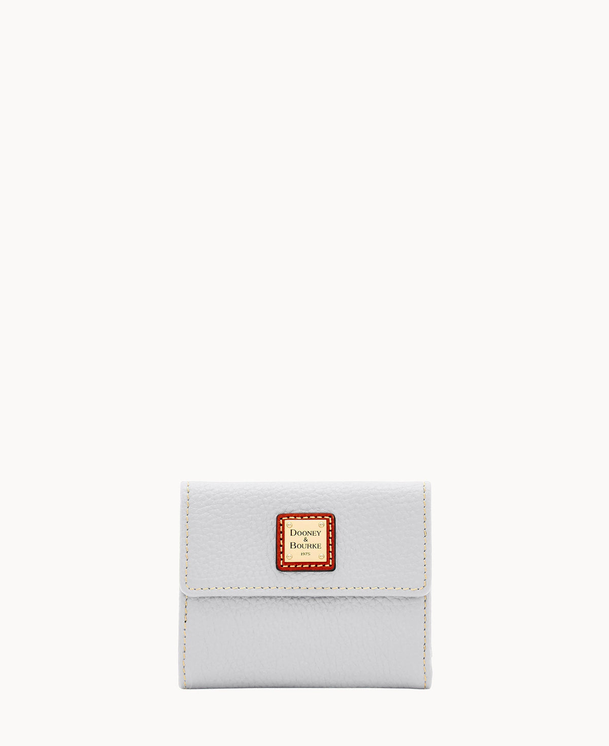 Pebble Grain Small Flap Wallet - Fog