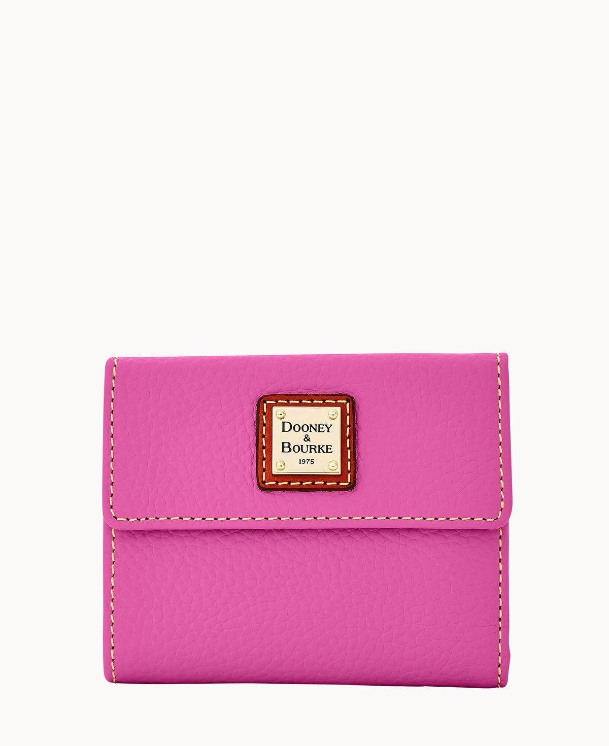 Pebble Grain Small Flap Wallet - Lilac
