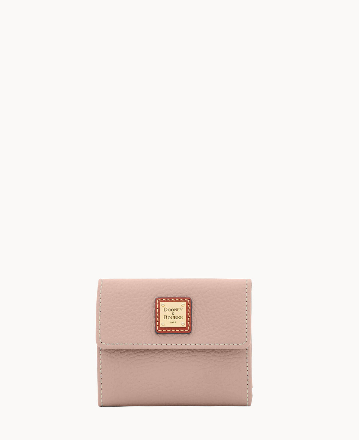 Pebble Grain Small Flap Wallet - Oyster