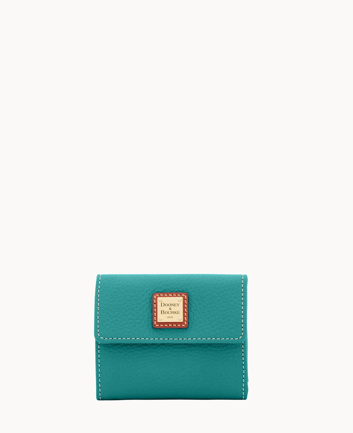 Pebble Grain Small Flap Wallet - Spearmint