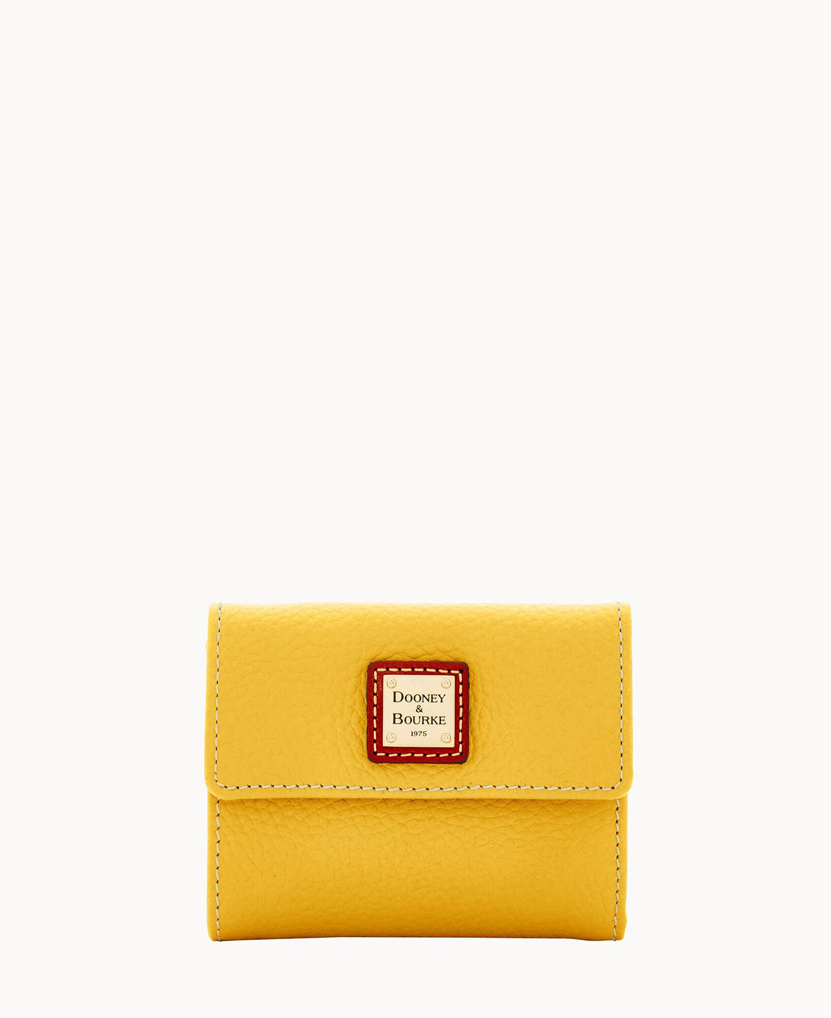 Pebble Grain Small Flap Wallet - Dandelion