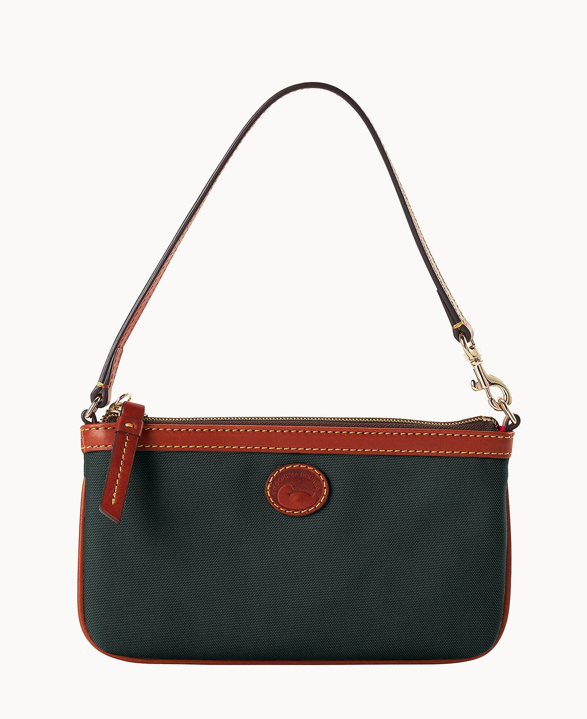 Nylon Large Slim Wristlet - Ivy