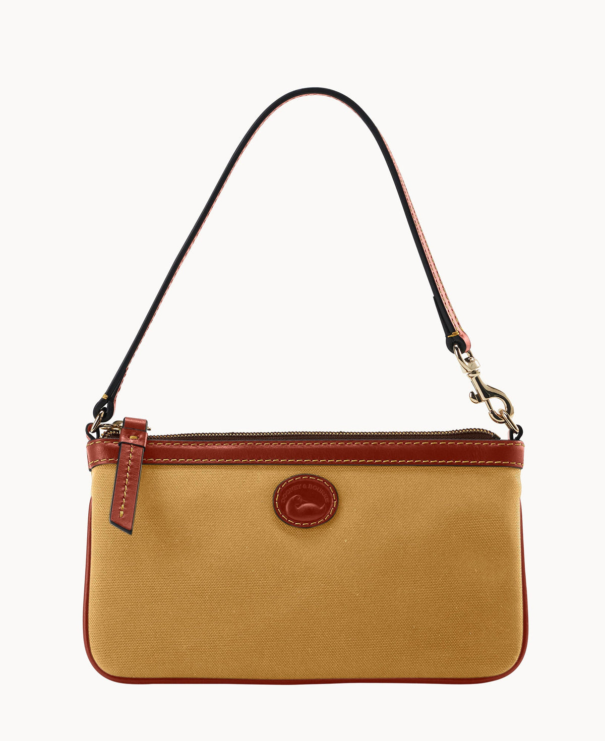 Nylon Large Slim Wristlet - Khaki