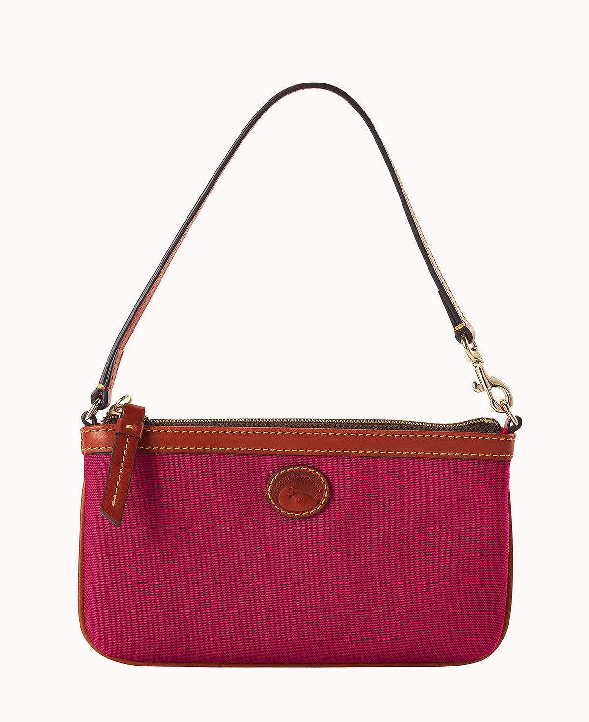 Nylon Large Slim Wristlet - Lipstick