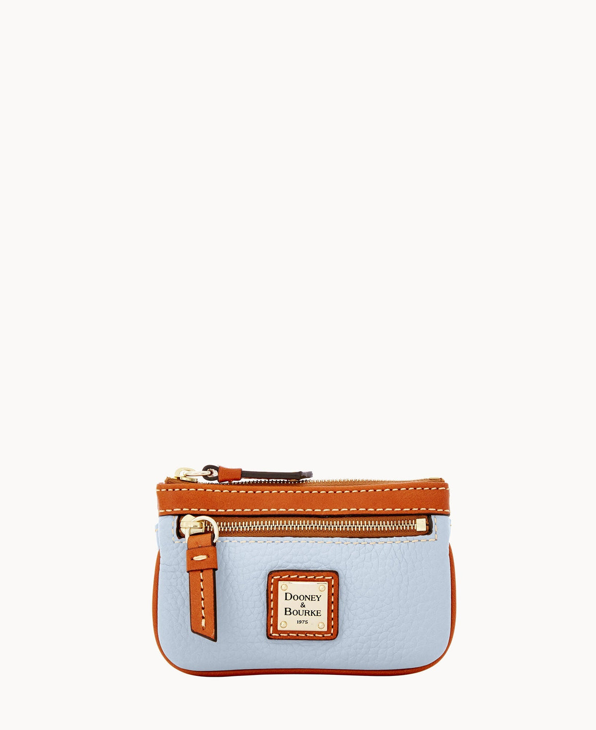 Pebble Grain Small Coin Case - Glacier Blue