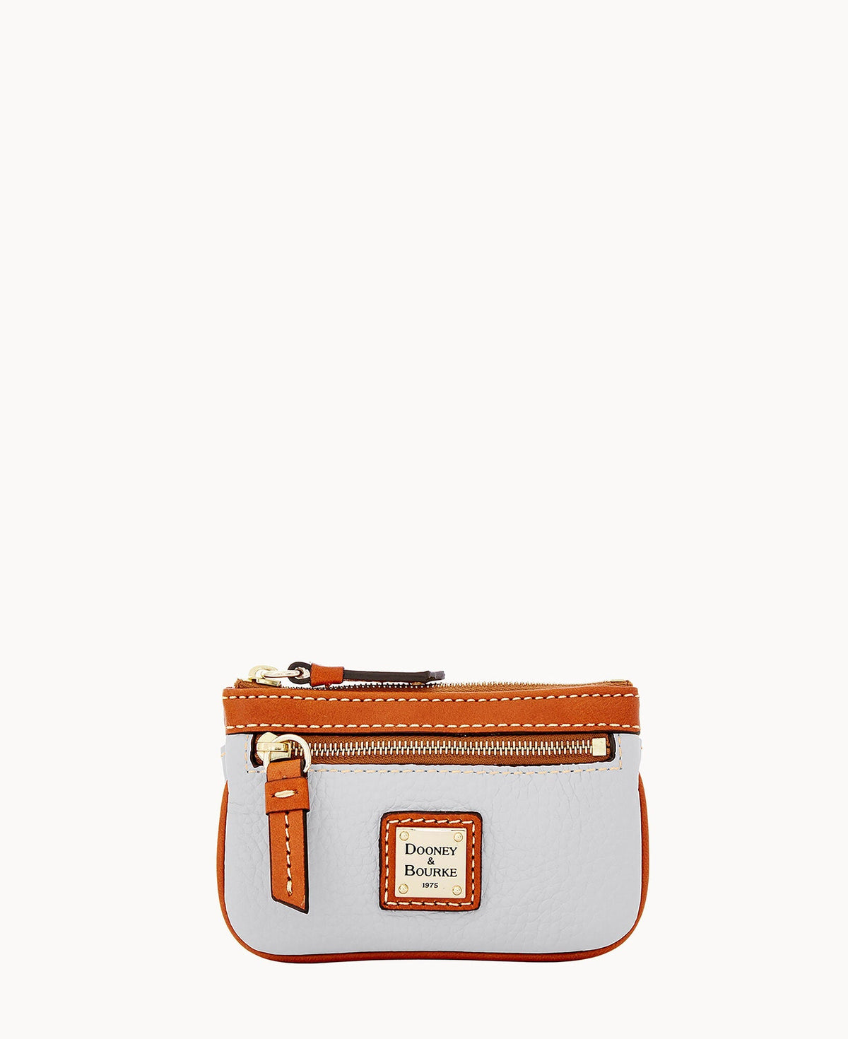 Pebble Grain Small Coin Case - Fog