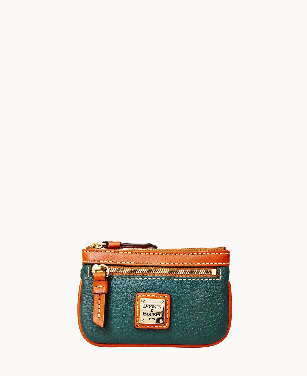 Pebble Grain Small Coin Case - Forest