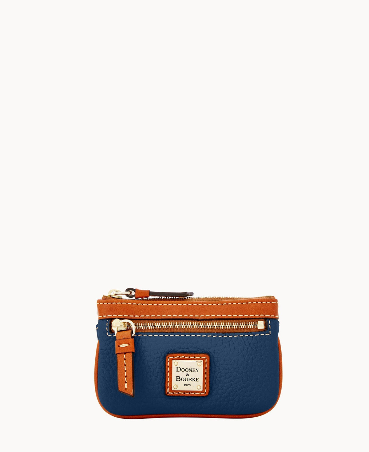 Pebble Grain Small Coin Case - Jeans