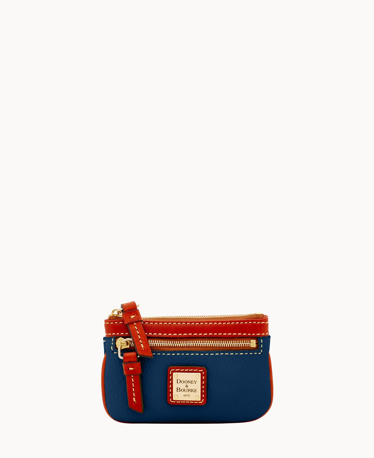 Pebble Grain Small Coin Case - Midnight Blue