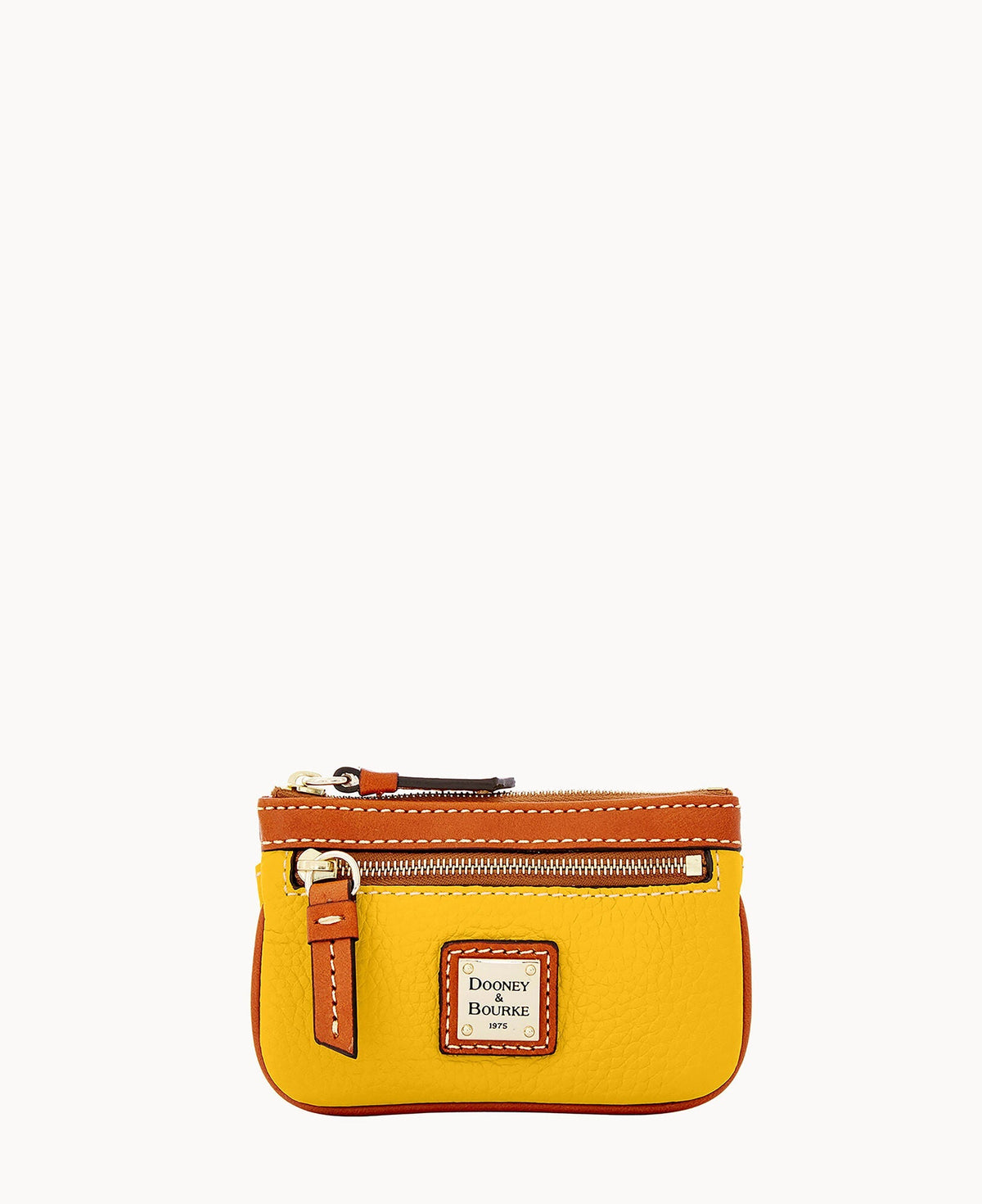 Pebble Grain Small Coin Case - Sunflower