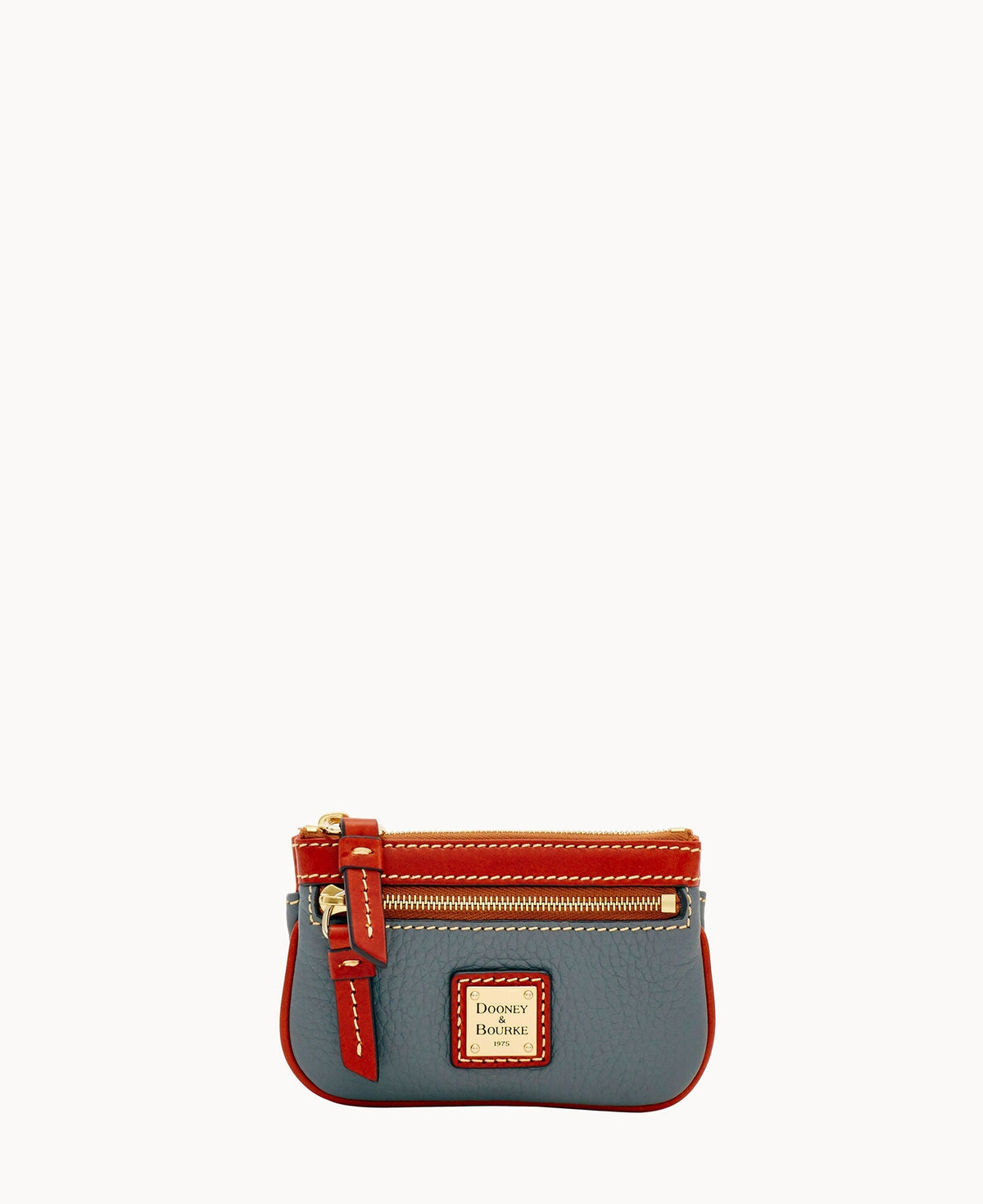 Pebble Grain Small Coin Case - Slate