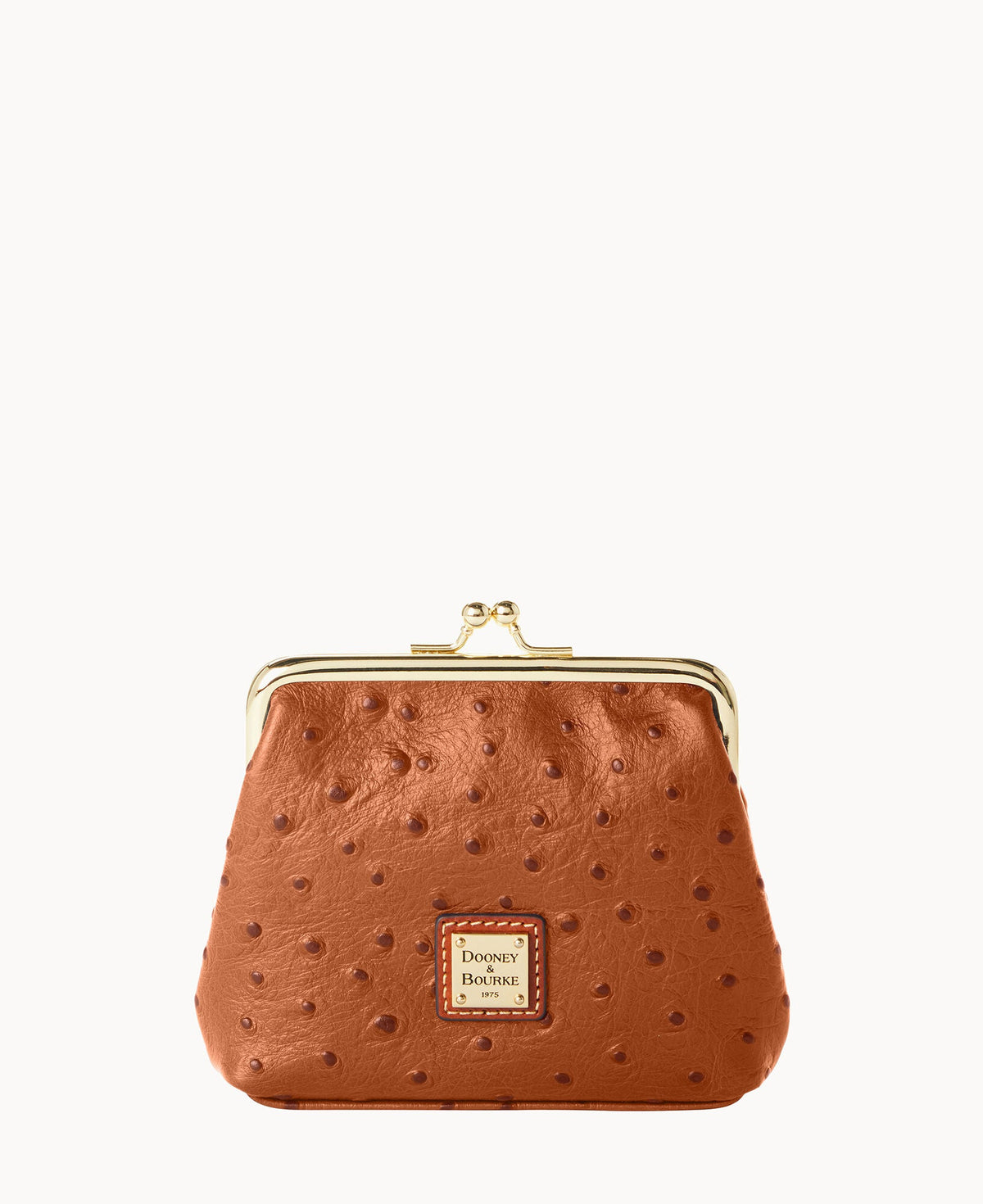 Ostrich Large Framed Purse